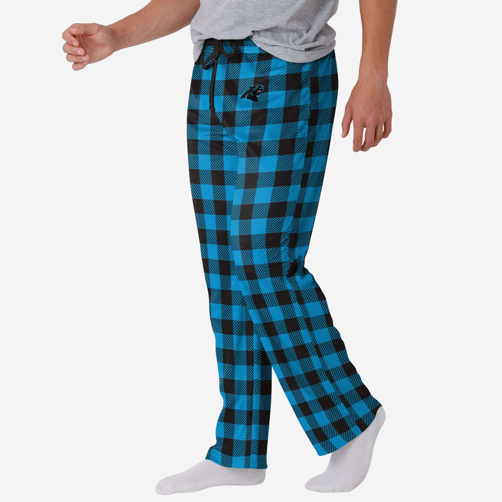 Carolina Panthers Buffalo Check Lounge Pants FOCO S - FOCO.com