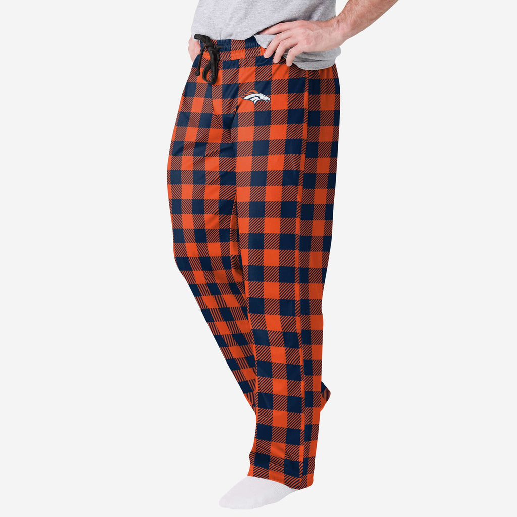 Denver Broncos Buffalo Check Lounge Pants FOCO S - FOCO.com