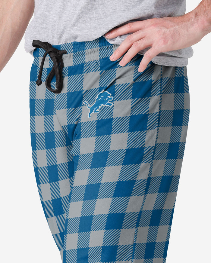 Detroit Lions Buffalo Check Lounge Pants FOCO - FOCO.com