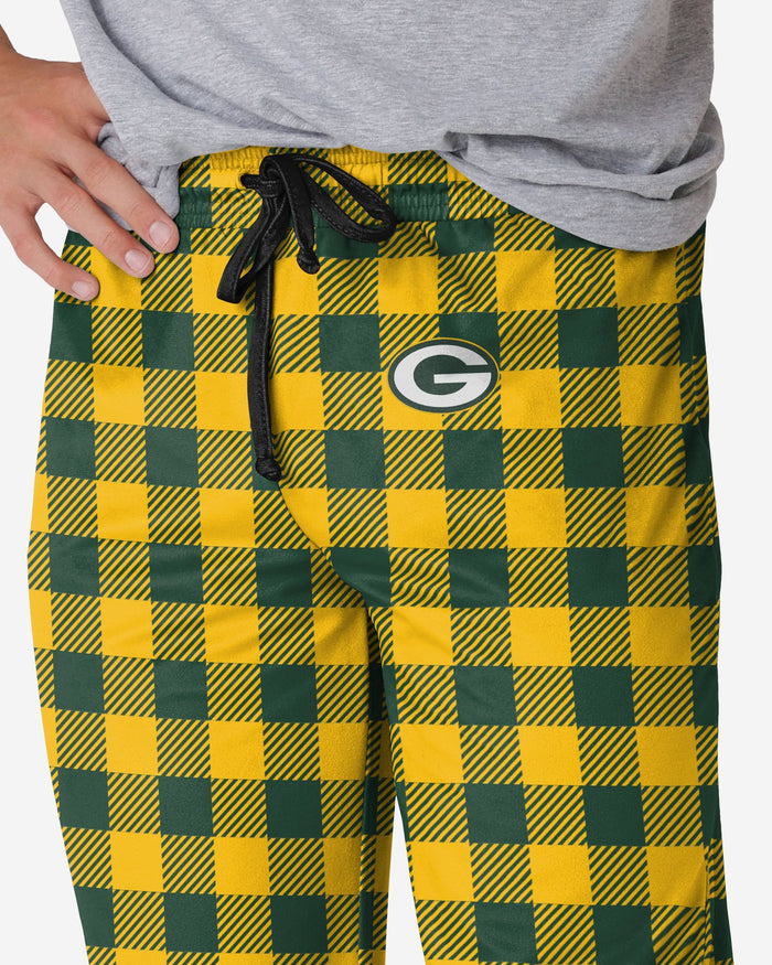 Green Bay Packers Buffalo Check Lounge Pants FOCO - FOCO.com