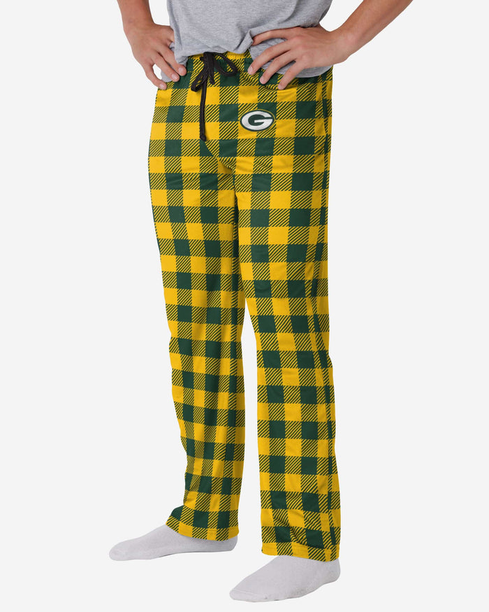 Green Bay Packers Buffalo Check Lounge Pants FOCO S - FOCO.com