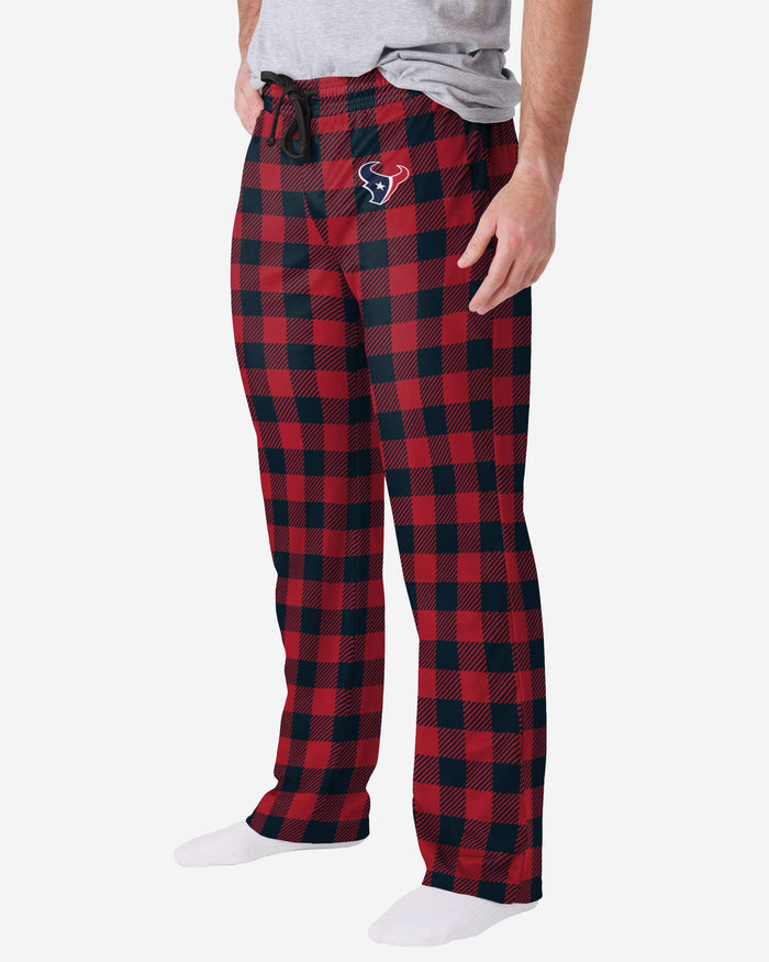 Houston Texans Buffalo Check Lounge Pants FOCO S - FOCO.com