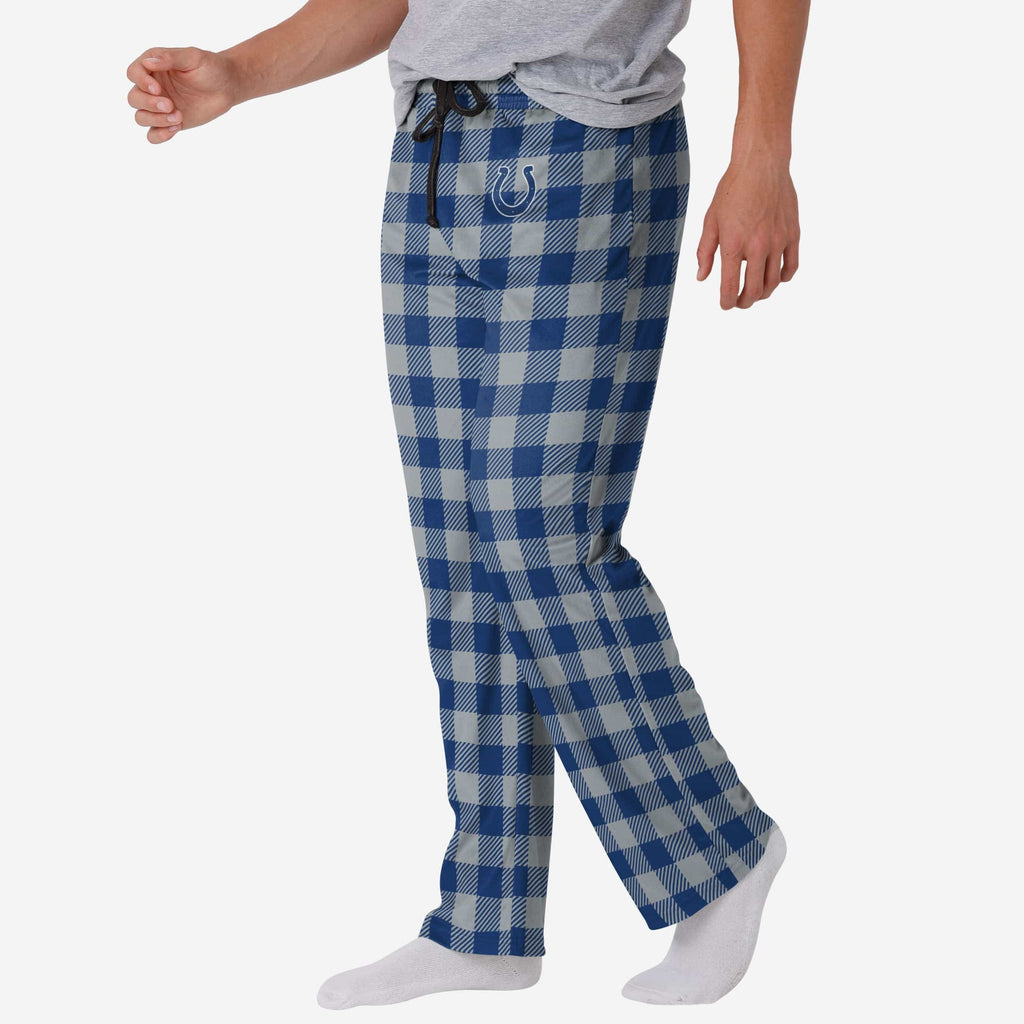 Indianapolis Colts Buffalo Check Lounge Pants FOCO S - FOCO.com