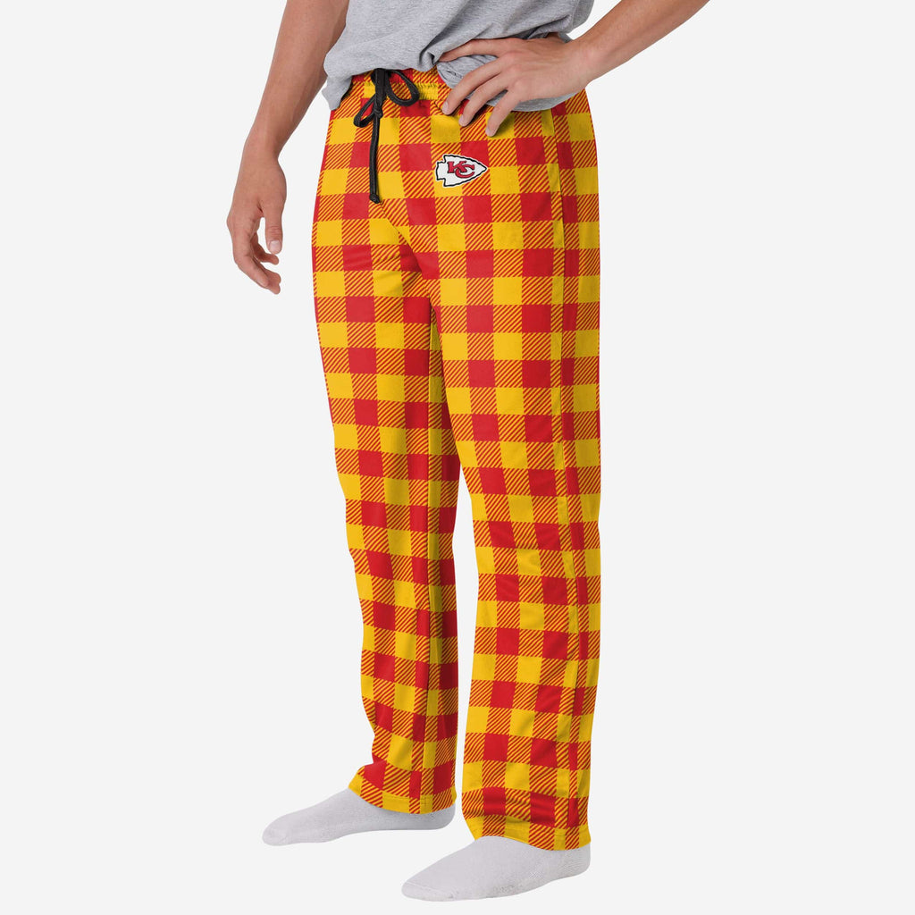 Kansas City Chiefs Buffalo Check Lounge Pants FOCO S - FOCO.com