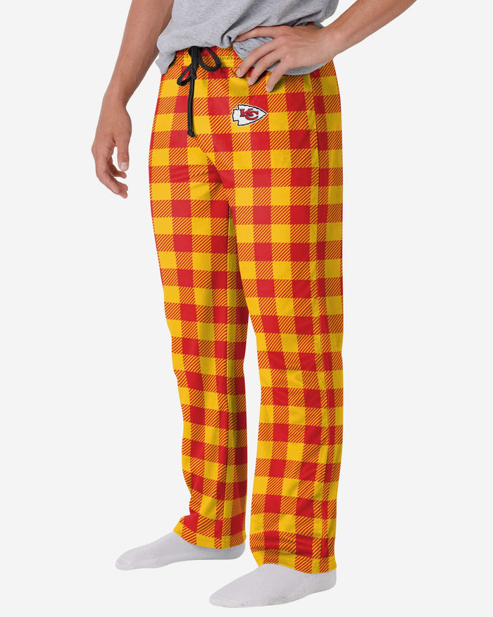 Kansas City Chiefs Buffalo Check Lounge Pants FOCO S - FOCO.com