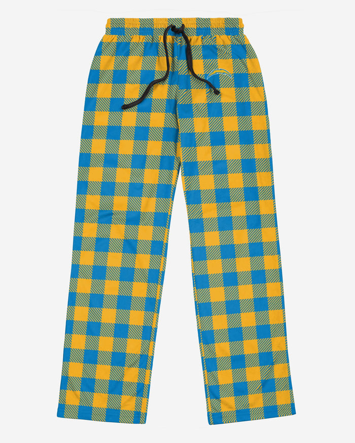 Los Angeles Chargers Buffalo Check Lounge Pants FOCO - FOCO.com