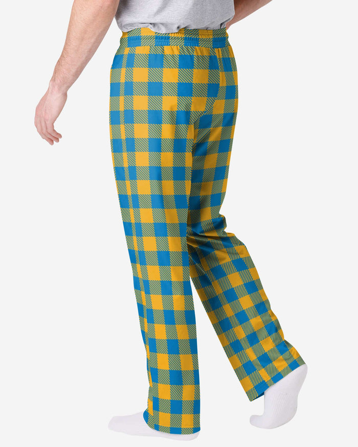 Los Angeles Chargers Buffalo Check Lounge Pants FOCO - FOCO.com