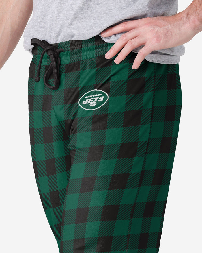 New York Jets Buffalo Check Lounge Pants FOCO - FOCO.com