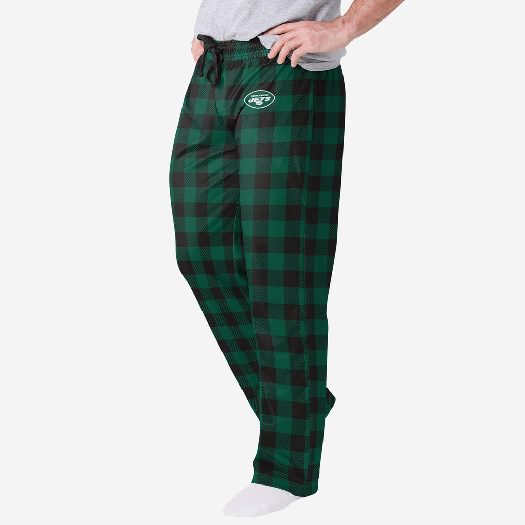 New York Jets Buffalo Check Lounge Pants FOCO S - FOCO.com