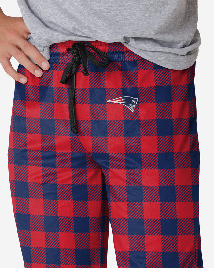 New England Patriots Buffalo Check Lounge Pants FOCO - FOCO.com