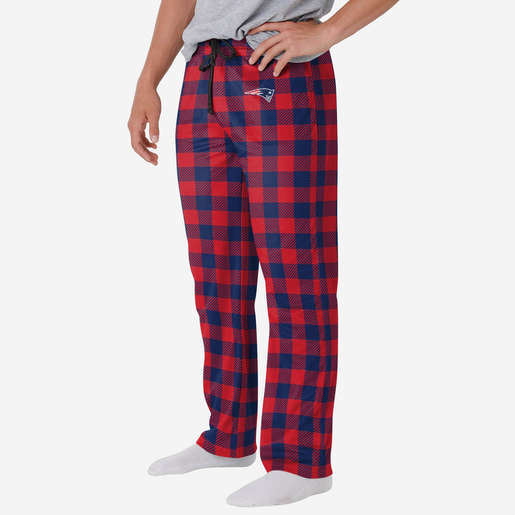 New England Patriots Buffalo Check Lounge Pants FOCO S - FOCO.com