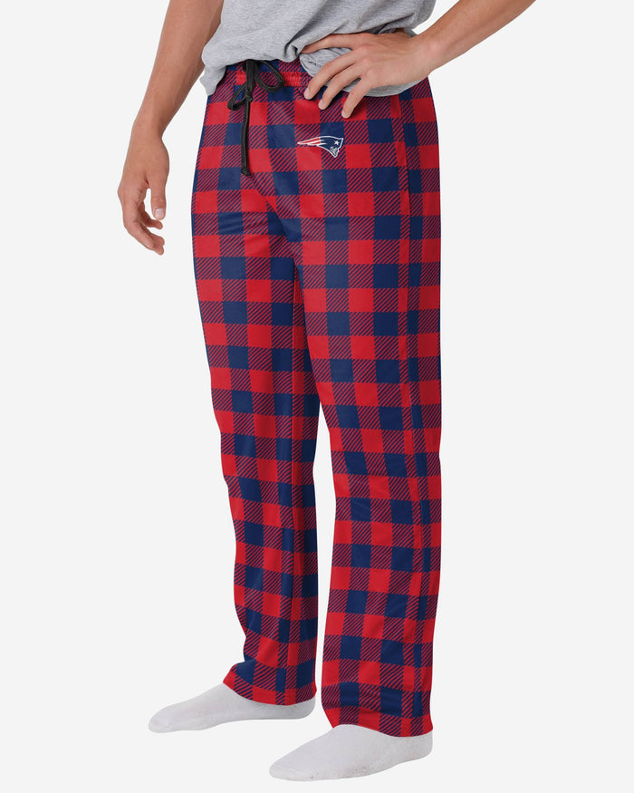 New England Patriots Buffalo Check Lounge Pants FOCO S - FOCO.com