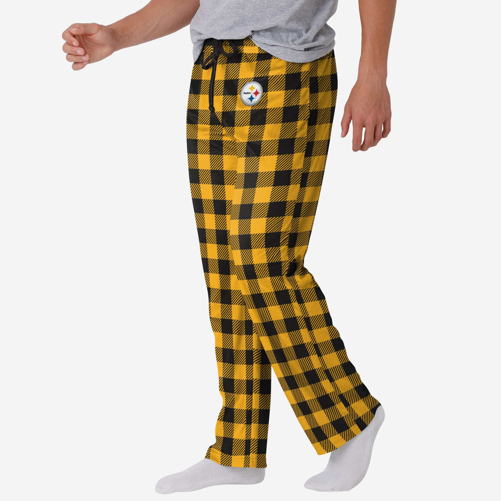 Pittsburgh Steelers Buffalo Check Lounge Pants FOCO S - FOCO.com