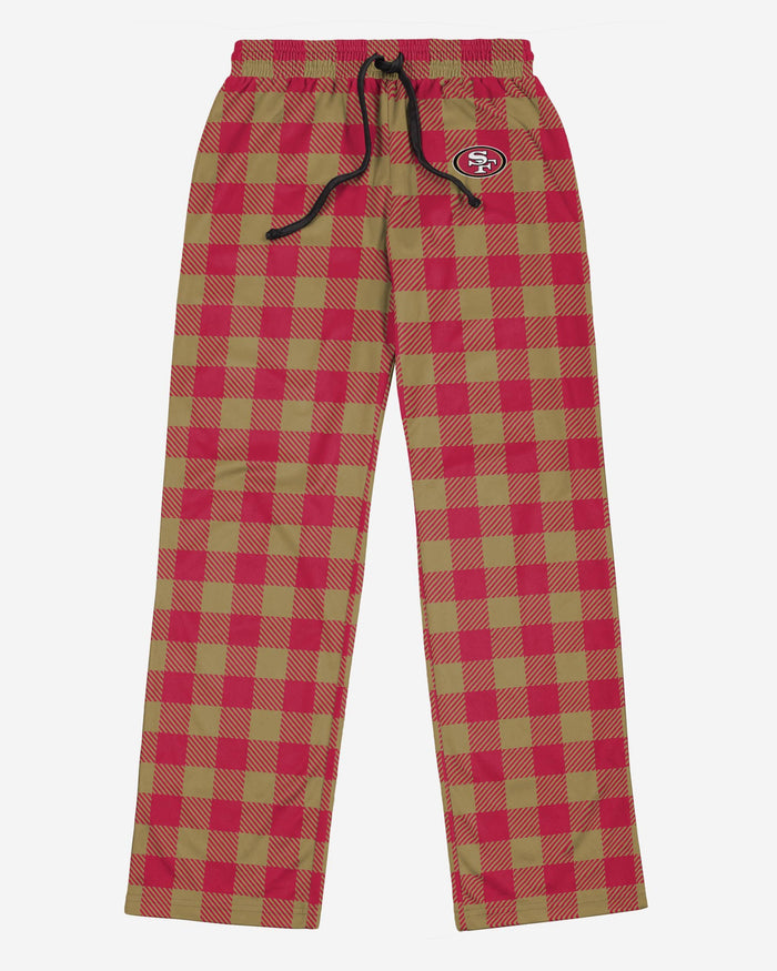 San Francisco 49ers Buffalo Check Lounge Pants FOCO - FOCO.com