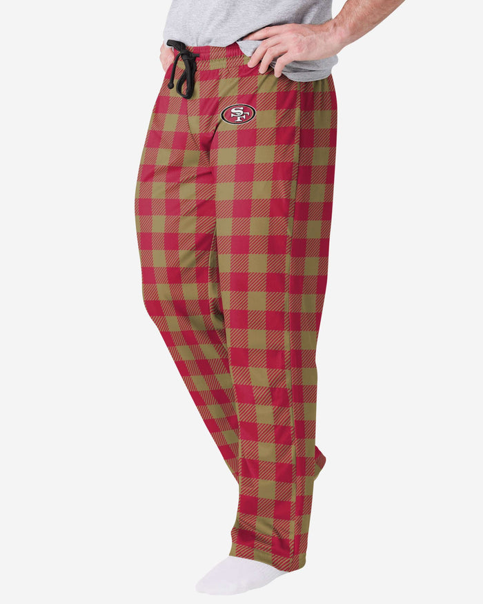 San Francisco 49ers Buffalo Check Lounge Pants FOCO S - FOCO.com