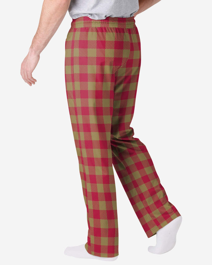 San Francisco 49ers Buffalo Check Lounge Pants FOCO - FOCO.com