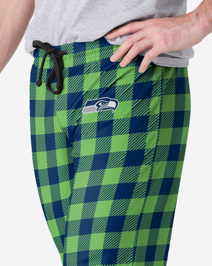 Seattle Seahawks Buffalo Check Lounge Pants FOCO - FOCO.com