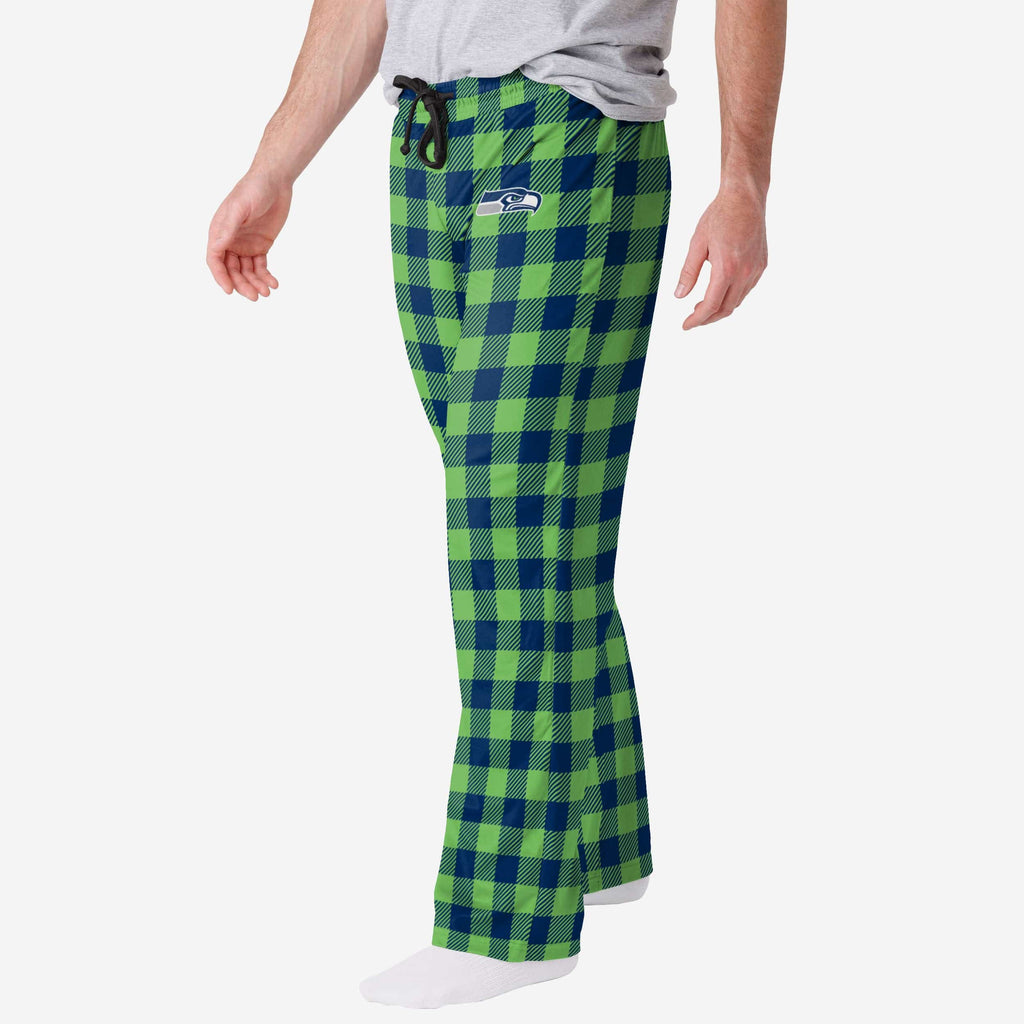 Seattle Seahawks Buffalo Check Lounge Pants FOCO S - FOCO.com