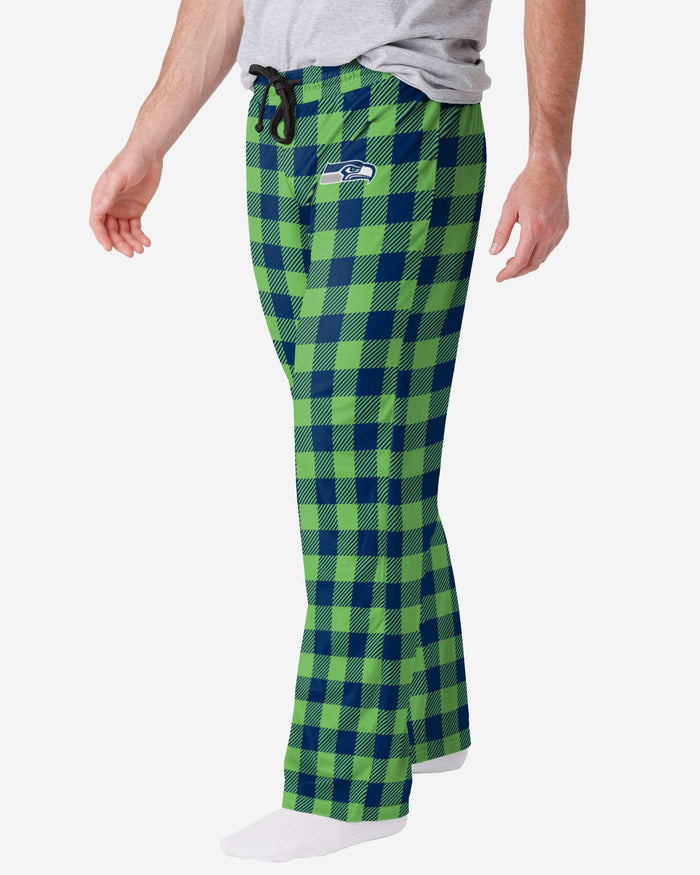 Seattle Seahawks Buffalo Check Lounge Pants FOCO S - FOCO.com