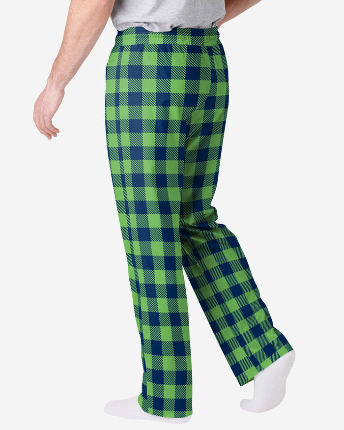 Seattle Seahawks Buffalo Check Lounge Pants FOCO - FOCO.com