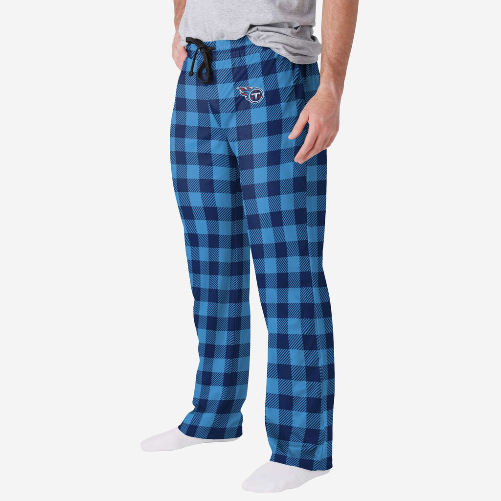 Tennessee Titans Buffalo Check Lounge Pants FOCO S - FOCO.com