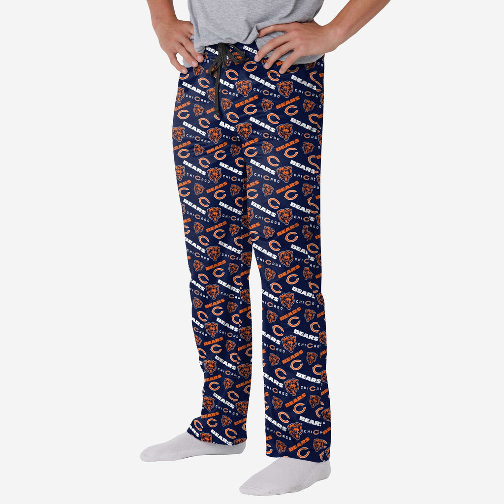 Chicago Bears Repeat Print Lounge Pants FOCO S - FOCO.com