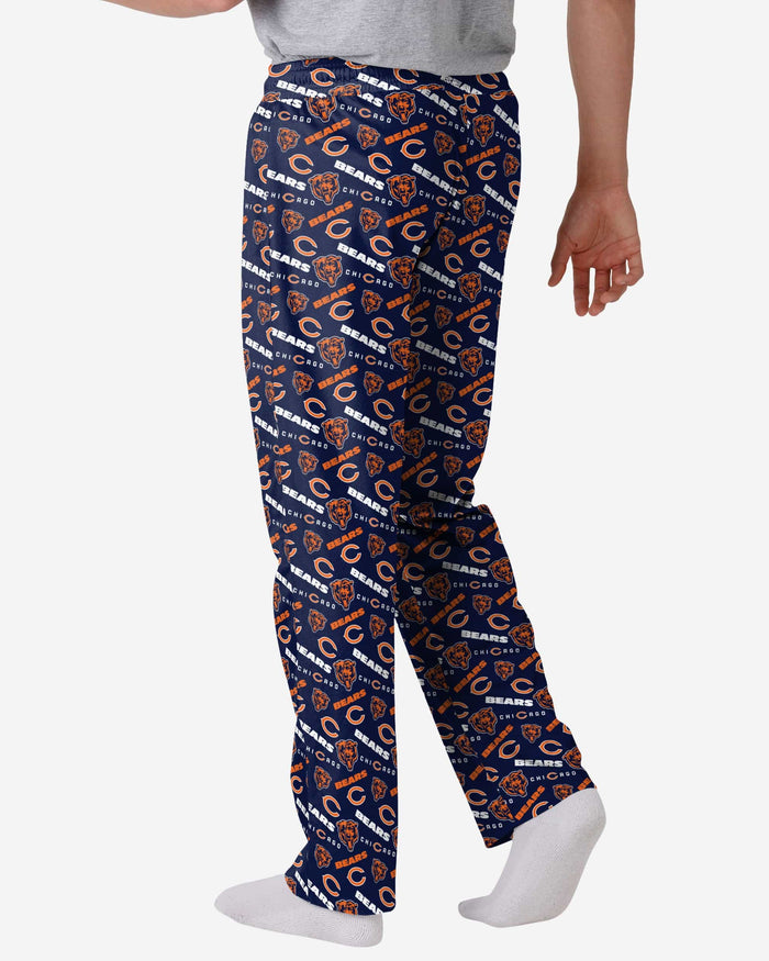 Chicago Bears Repeat Print Lounge Pants FOCO - FOCO.com