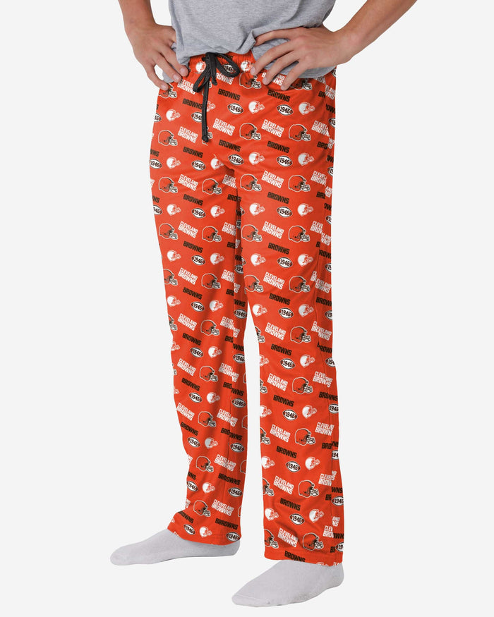 Cleveland Browns Repeat Print Lounge Pants FOCO S - FOCO.com