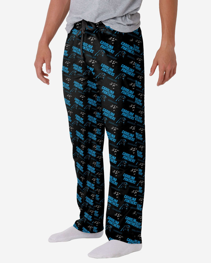 Carolina Panthers Repeat Print Lounge Pants FOCO S - FOCO.com