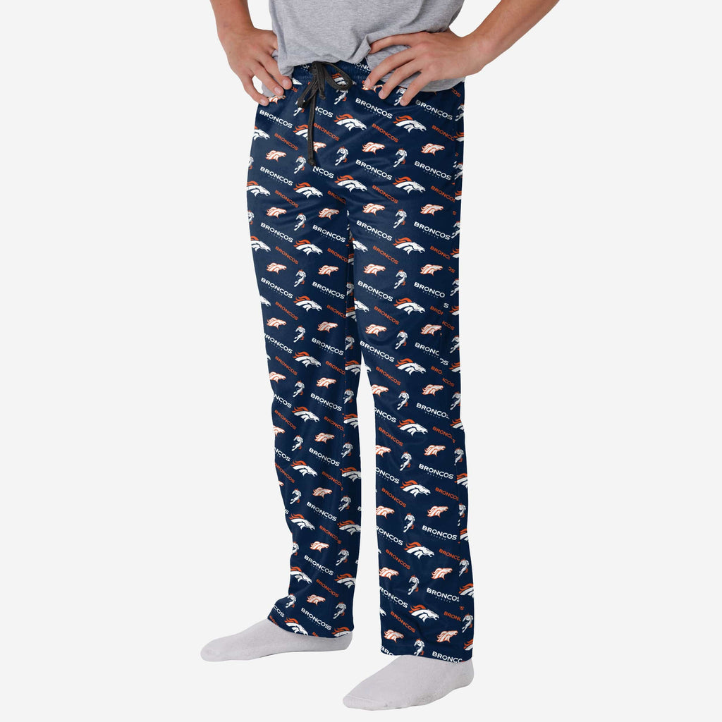 Denver Broncos Repeat Print Lounge Pants FOCO S - FOCO.com