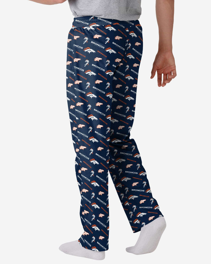 Denver Broncos Repeat Print Lounge Pants FOCO - FOCO.com