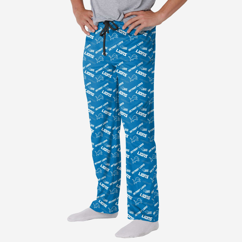 Detroit Lions Repeat Print Lounge Pants FOCO S - FOCO.com