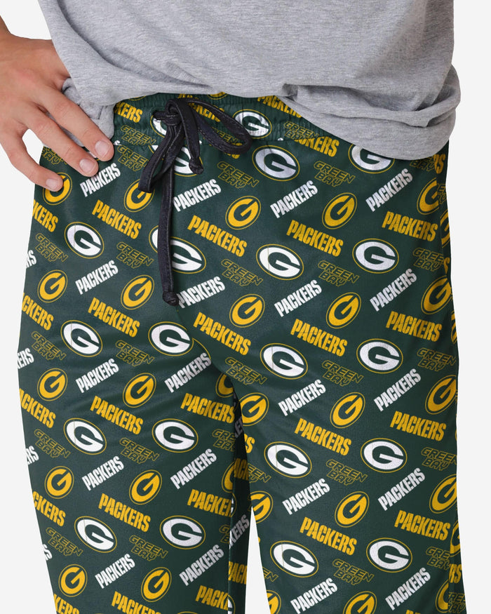 Green Bay Packers Repeat Print Lounge Pants FOCO - FOCO.com