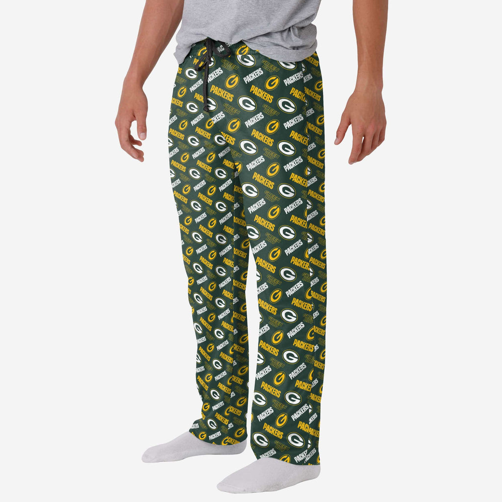 Green Bay Packers Repeat Print Lounge Pants FOCO S - FOCO.com