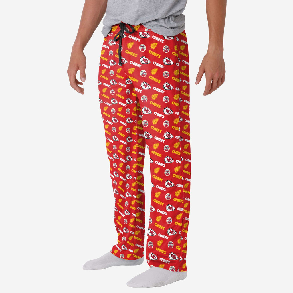 Kansas City Chiefs Repeat Print Lounge Pants FOCO S - FOCO.com