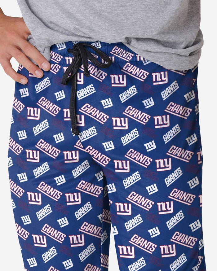 New York Giants Repeat Print Lounge Pants FOCO - FOCO.com