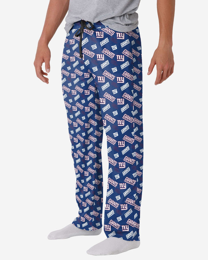 New York Giants Repeat Print Lounge Pants FOCO S - FOCO.com