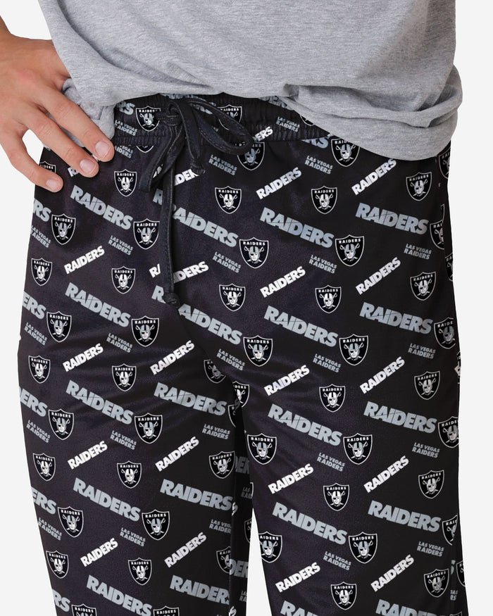 Las Vegas Raiders Repeat Print Lounge Pants FOCO - FOCO.com