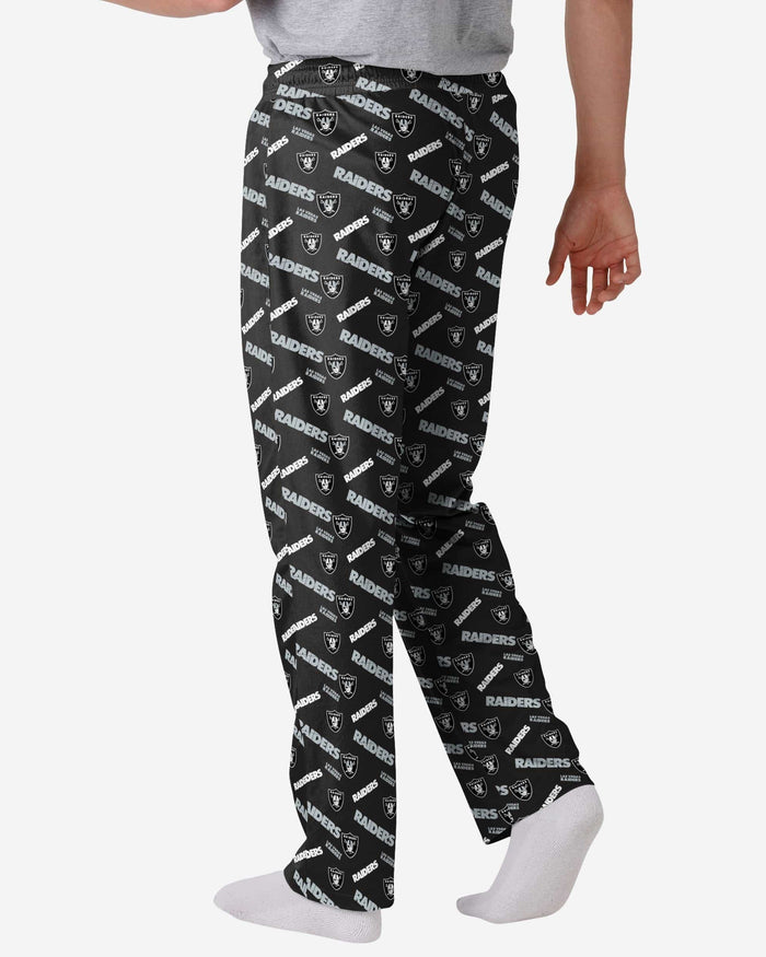 Las Vegas Raiders Repeat Print Lounge Pants FOCO - FOCO.com