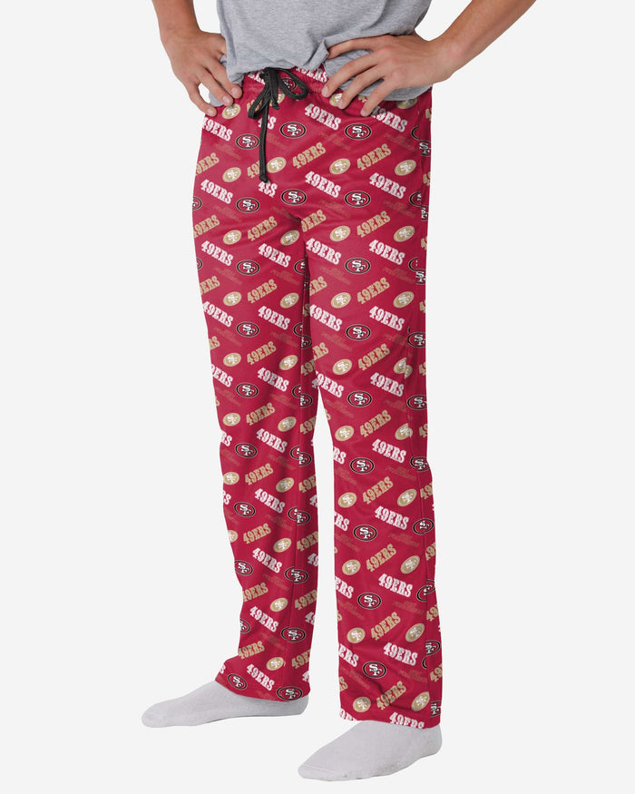 San Francisco 49ers Repeat Print Lounge Pants FOCO S - FOCO.com