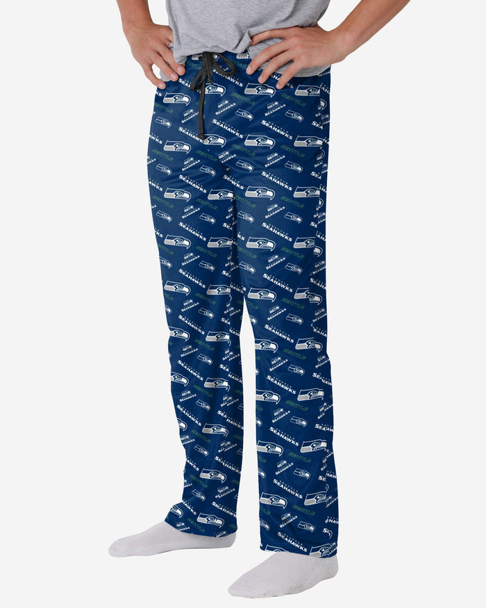 Seattle Seahawks Repeat Print Lounge Pants FOCO S - FOCO.com