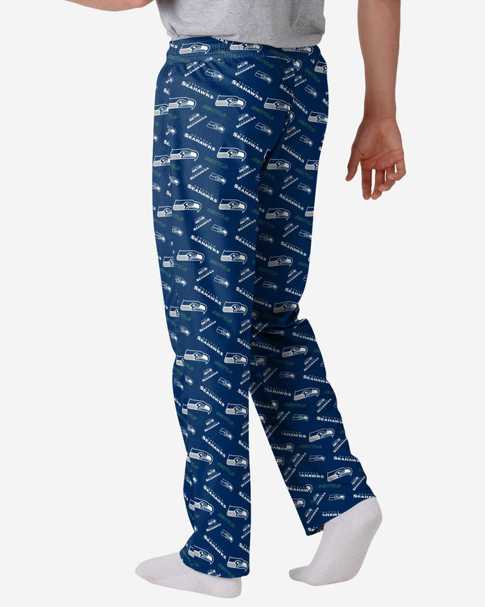 Seattle Seahawks Repeat Print Lounge Pants FOCO - FOCO.com