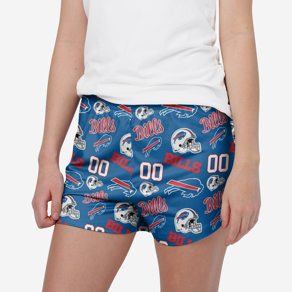 Buffalo Bills Womens Gameday Ready Lounge Shorts FOCO S - FOCO.com