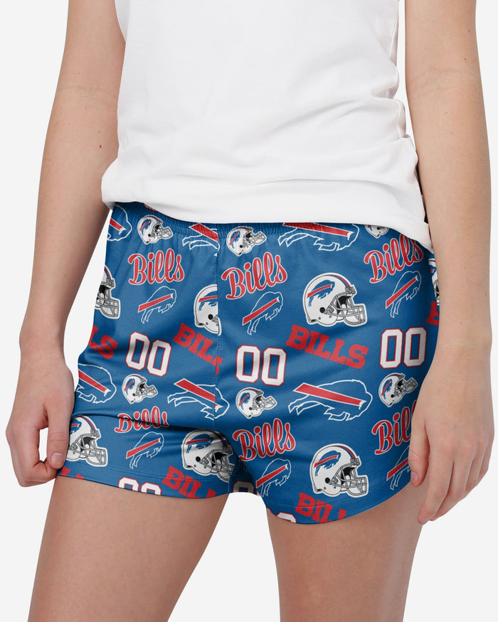 Buffalo Bills Womens Gameday Ready Lounge Shorts FOCO S - FOCO.com