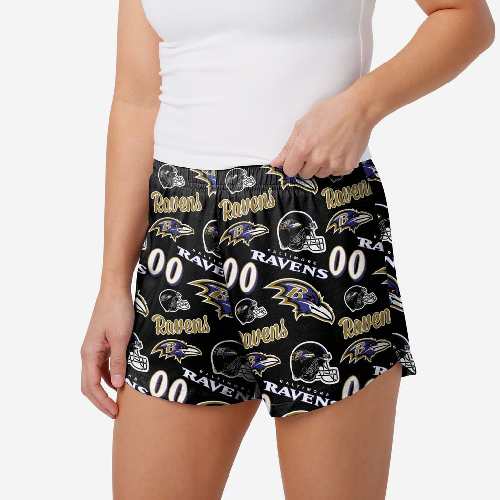 Baltimore Ravens Womens Gameday Ready Lounge Shorts FOCO S - FOCO.com