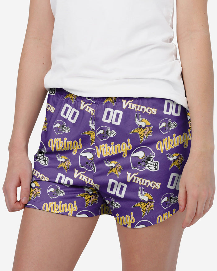 Minnesota Vikings Womens Gameday Ready Lounge Shorts FOCO S - FOCO.com