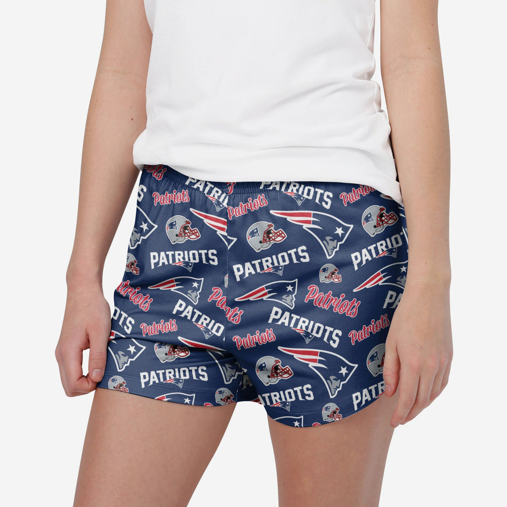 New England Patriots Womens Gameday Ready Lounge Shorts FOCO S - FOCO.com