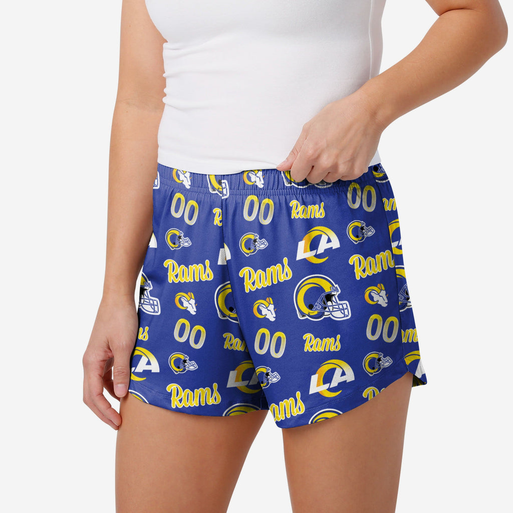 Los Angeles Rams Womens Gameday Ready Lounge Shorts FOCO S - FOCO.com