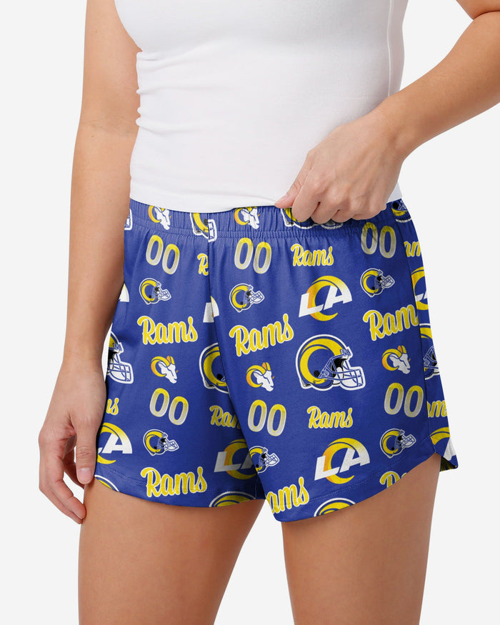 Los Angeles Rams Womens Gameday Ready Lounge Shorts FOCO S - FOCO.com