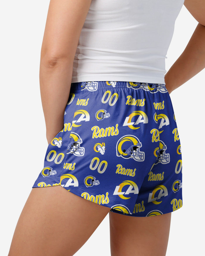 Los Angeles Rams Womens Gameday Ready Lounge Shorts FOCO - FOCO.com